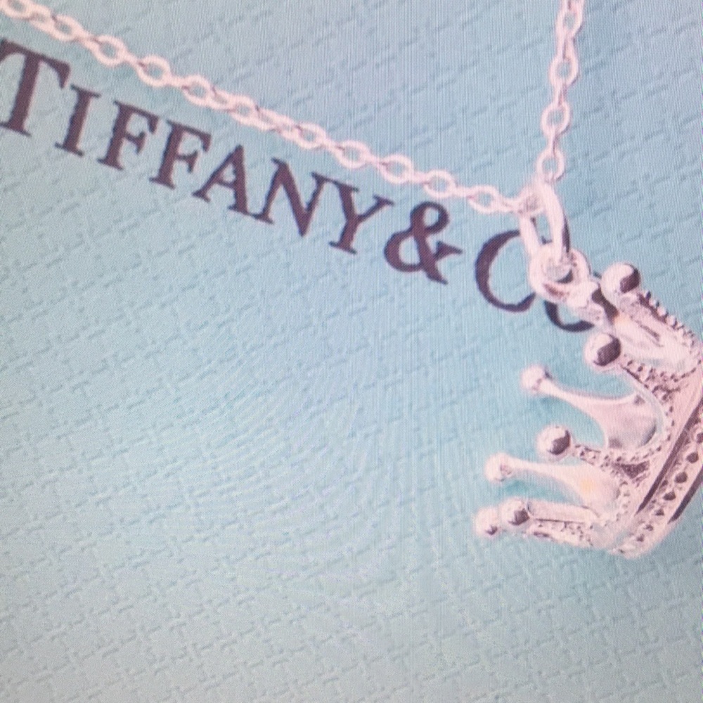 Tiffany & Co Silver Crown Pendant Necklace for Kids